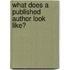 What Does a Published Author Look Like?