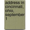 Address In Cincinnati, Ohio, September 1 door Abraham Lincoln