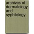 Archives Of Dermatology And Syphilology