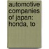 Automotive Companies Of Japan: Honda, To