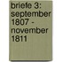 Briefe 3: September 1807 - November 1811