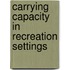 Carrying Capacity in Recreation Settings