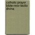 Catholic Prayer Bible-Nrsv-Lectio Divina