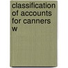 Classification Of Accounts For Canners W door Albert T. Bacon