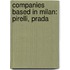 Companies Based In Milan: Pirelli, Prada
