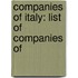 Companies Of Italy: List Of Companies Of