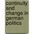 Continuity And Change In German Politics