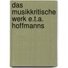 Das Musikkritische Werk E.T.A. Hoffmanns door Bjorn Fischer
