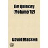 De Quincey (Volume 12)