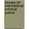 Essays On International Criminal Justice door Hector Olasolo
