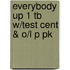 Everybody Up 1 Tb W/test Cent & O/l P Pk