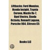 Liftbacks: Ford Mondeo, Honda Insight, T door Source Wikipedia
