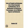 Lists Of People By Nickname: List Of Spo by Source Wikipedia