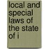 Local And Special Laws Of The State Of I