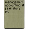 Management Accounting At J Sainsbury Plc door Jonas Augustin