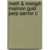 Meth & Metaph Maimon Guid Perp Aarrtsr C door Daniel Davies