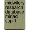 Midwifery Research Database Miriad Sup 1 by Renfrew
