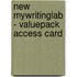 New Mywritinglab - Valuepack Access Card