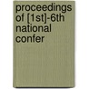 Proceedings Of [1st]-6th National Confer door American Society for Disputes