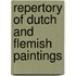 Repertory Of Dutch And Flemish Paintings