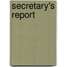Secretary's Report by Harvard College Class Of