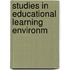 Studies in Educational Learning Environm