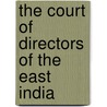 The Court Of Directors Of The East India door James Barber