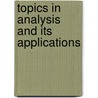 Topics in Analysis and Its Applications door R. Coifman