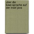 Uber Die Kawi-Sprache Auf Der Insel Java