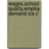 Wages,school Quality,employ Demand Iza C by Randall K.Q. Akee