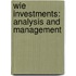 Wie Investments: Analysis And Management
