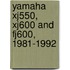 Yamaha Xj550, Xj600 And Fj600, 1981-1992