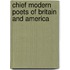 Chief Modern Poets Of Britain And America