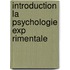Introduction La Psychologie Exp Rimentale
