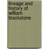 Lineage and History of William Blackstone