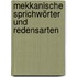 Mekkanische Sprichwörter Und Redensarten