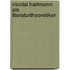 Nicolai Hartmann Als Literaturtheoretiker