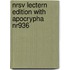 Nrsv Lectern Edition With Apocrypha Nr936