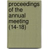 Proceedings Of The Annual Meeting (14-18) door Transportation Research Forum