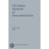 The Italian Yearbook Of International Law door Luigi Ferrari Bravo