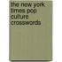 The New York Times Pop Culture Crosswords