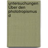 Untersuchungen Über Den Phototropismus D door Emanuel R�Dl