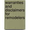 Warranties and Disclaimers for Remodelers by David S. Jaffe
