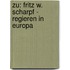 Zu: Fritz W. Scharpf - Regieren In Europa