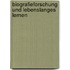 Biografieforschung Und Lebenslanges Lernen
