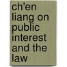 Ch'En Liang On Public Interest And The Law door Hoyt Cleveland Tillman