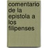 Comentario de la Epistola a los Filipenses