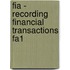 Fia - Recording Financial Transactions Fa1