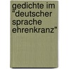 Gedichte Im "Deutscher Sprache Ehrenkranz" by Julia Braun