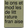 Le Ons Et Mod Les de Litt Rature Fran Aise by Gustave Chouquet